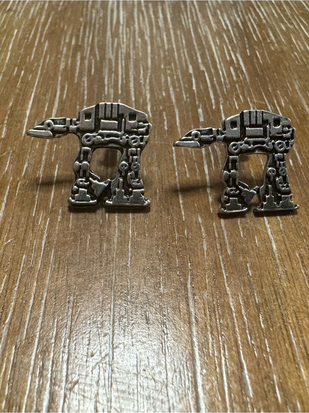 Silver AT-AT Walker Stud Earings - Picture 2 of 3